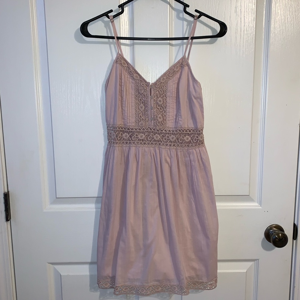 short blush dress